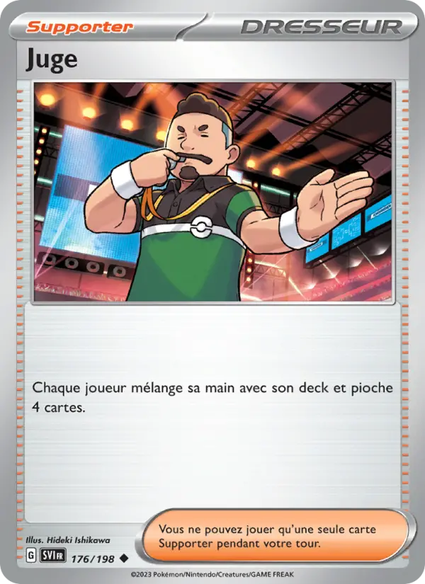 Juge — Carte Pokémon 176 Écarlate et Violet