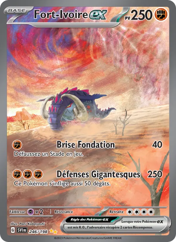 Fort-Ivoire-ex — Carte Pokémon 246 Écarlate et Violet