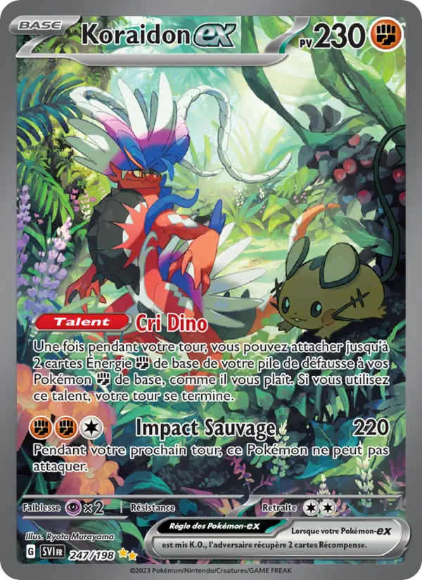 Koraidon-ex — Carte Pokémon 247 Écarlate et Violet