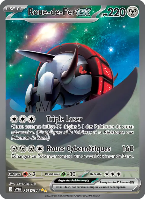 Roue-de-Fer-ex — Carte Pokémon 248 Écarlate et Violet