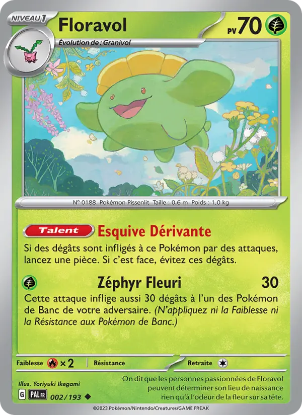 Floravol — Carte Pokémon 002 Évolutions à Paldea