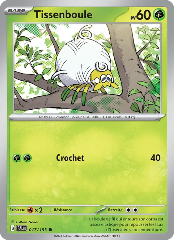 Tissenboule — Carte Pokémon 017 Évolutions à Paldea