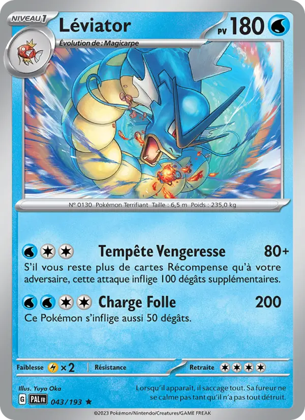 Léviator — Carte Pokémon 043 Évolutions à Paldea