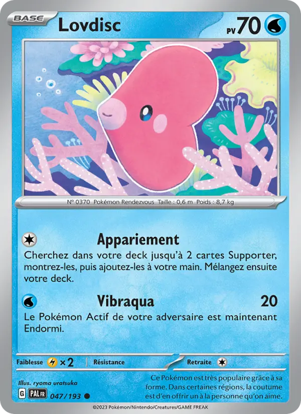 Lovdisc — Carte Pokémon 047 Évolutions à Paldea
