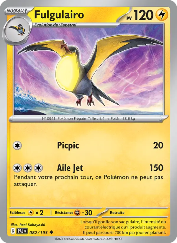 Fulgulairo — Carte Pokémon 082 Évolutions à Paldea