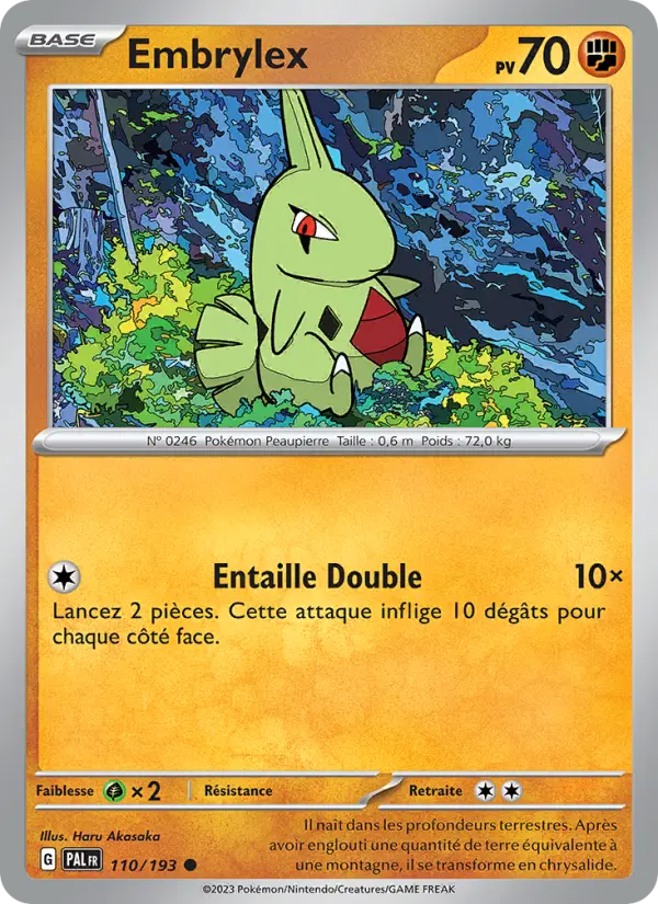 Embrylex — Carte Pokémon 110 Évolutions à Paldea