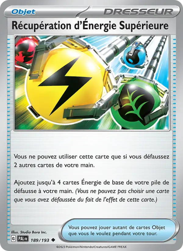 189/193 - Récupération d'Énergie Supérieure