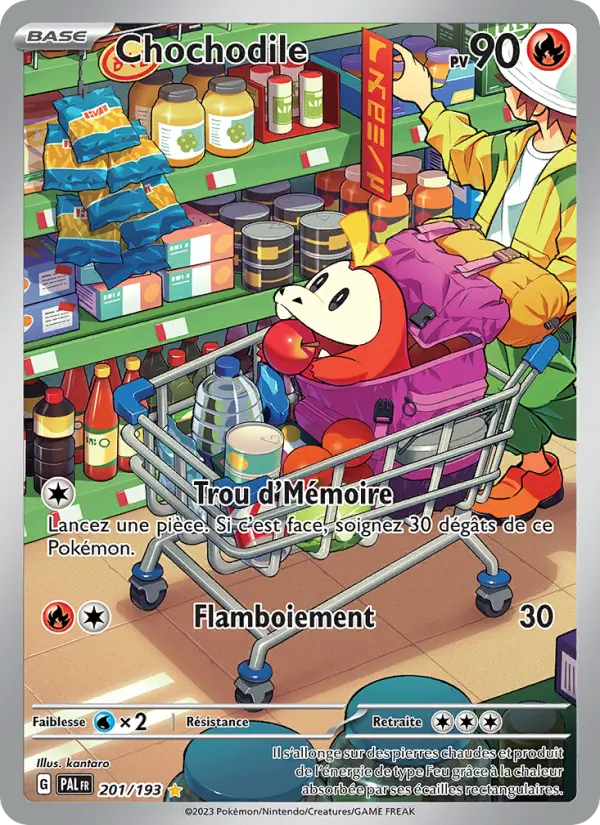 Chochodile — Carte Pokémon 201 Évolutions à Paldea