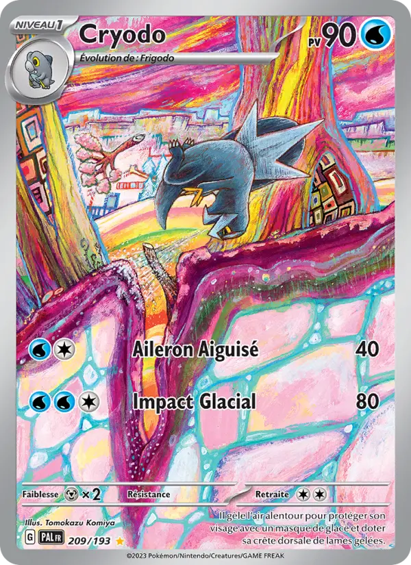 Cryodo — Carte Pokémon 209 Évolutions à Paldea