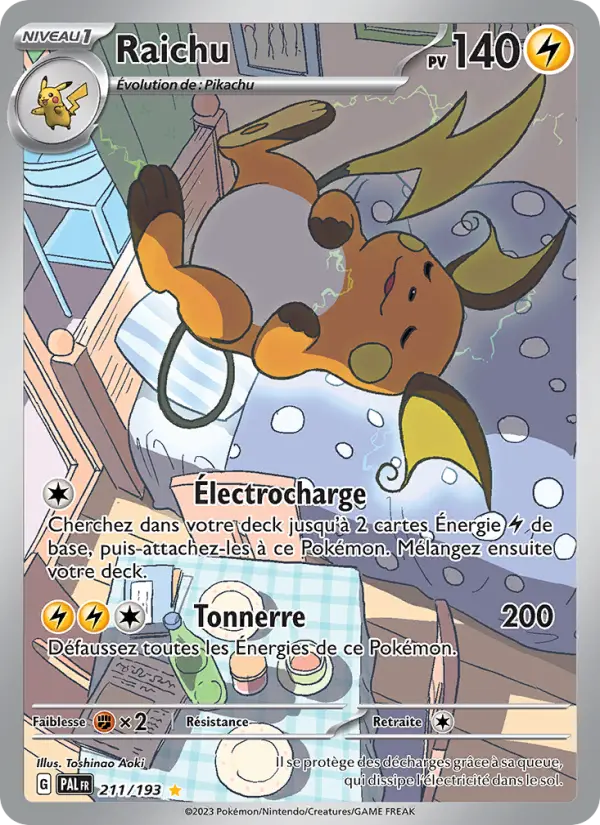Raichu — Carte Pokémon 211 Évolutions à Paldea