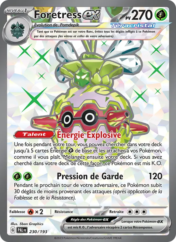 Foretress-ex — Carte Pokémon 230 Évolutions à Paldea