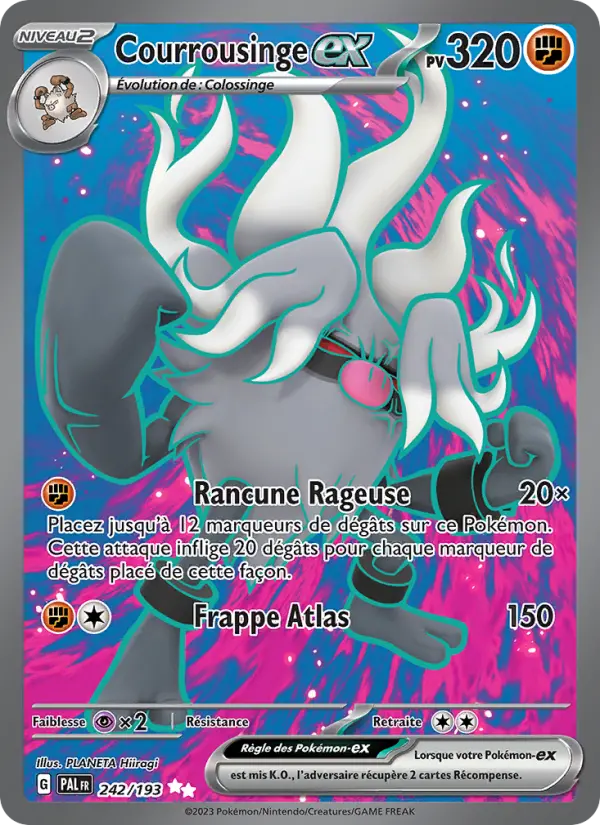 Courrousinge-ex — Carte Pokémon 242 Évolutions à Paldea