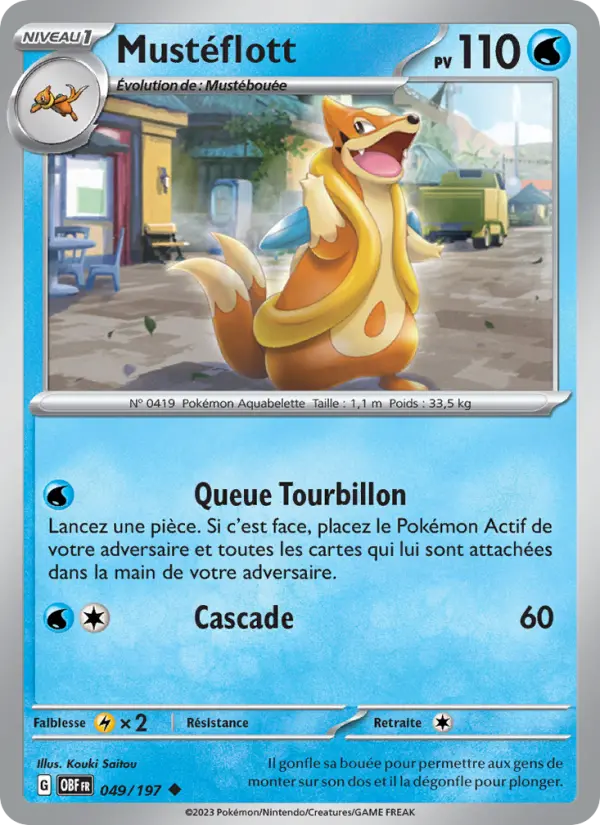 Mustéflott — Carte Pokémon 049 Flammes Obsidiennes