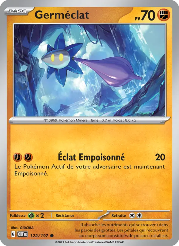 Germéclat — Carte Pokémon 122 Flammes Obsidiennes