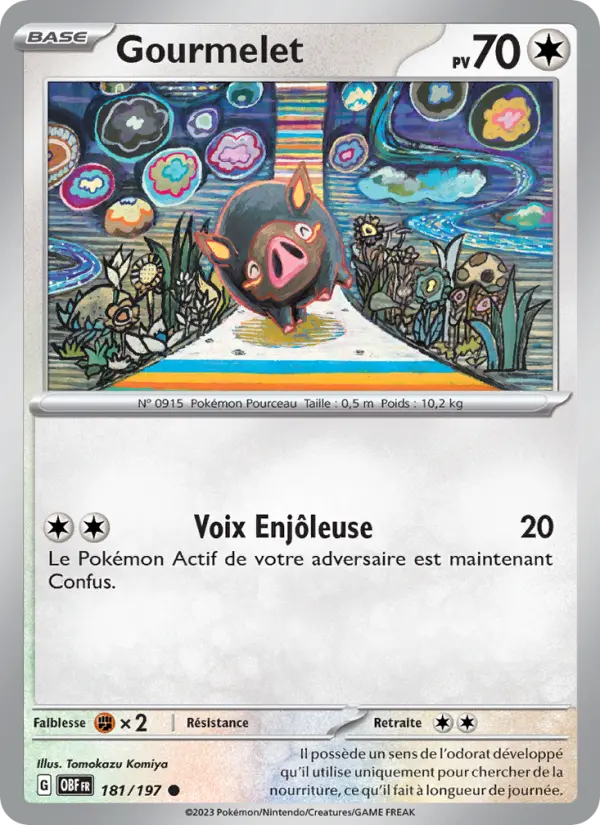Gourmelet — Carte Pokémon 181 Flammes Obsidiennes