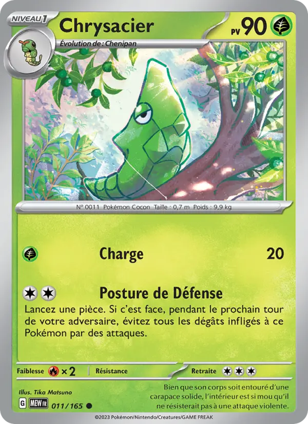Chrysacier — Carte Pokémon 011 151