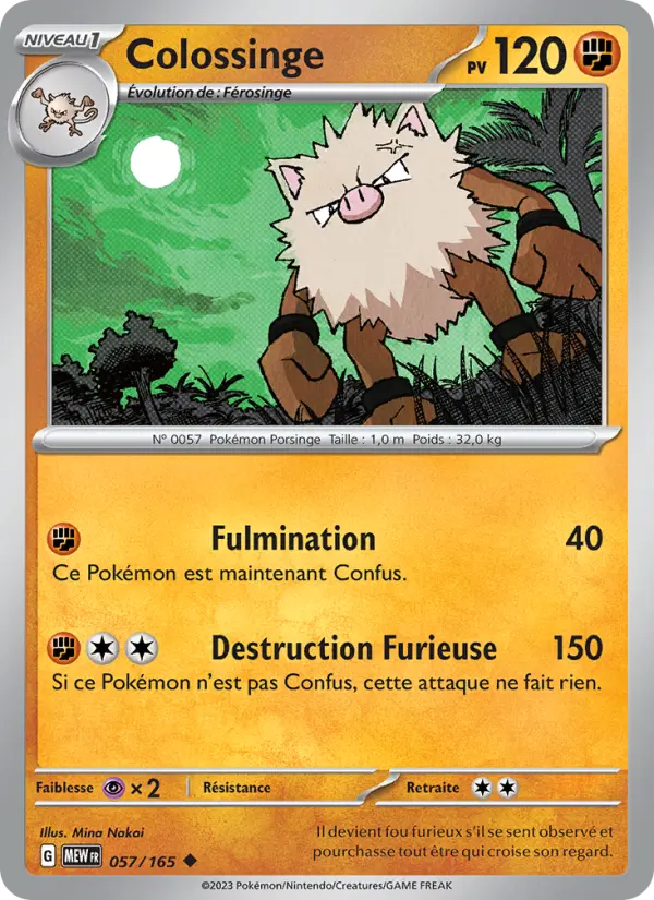 Colossinge — Carte Pokémon 057 151