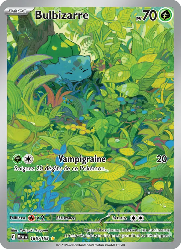 Bulbizarre — Carte Pokémon 166 151