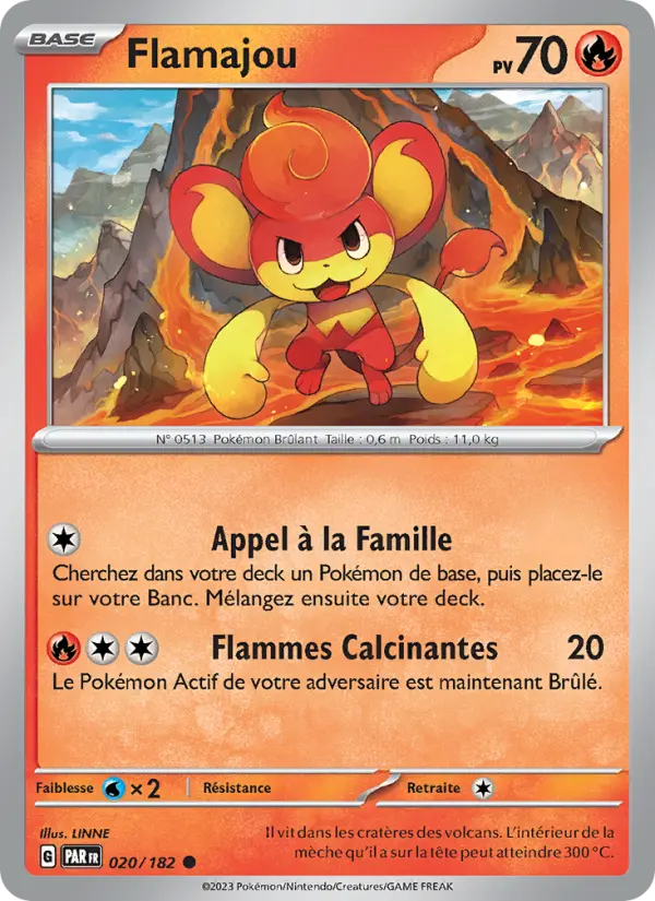Flamajou — Carte Pokémon 020 Faille Paradoxe
