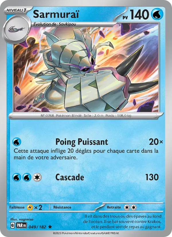 Sarmuraï — Carte Pokémon 049 Faille Paradoxe