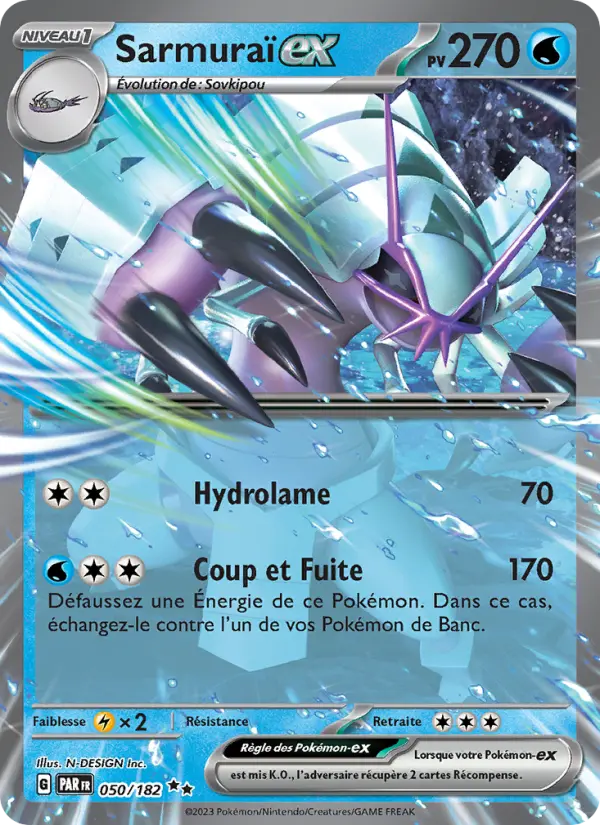 Sarmuraï-ex — Carte Pokémon 050 Faille Paradoxe