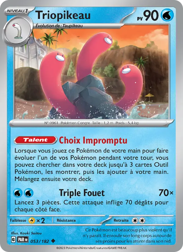 Triopikeau — Carte Pokémon 053 Faille Paradoxe