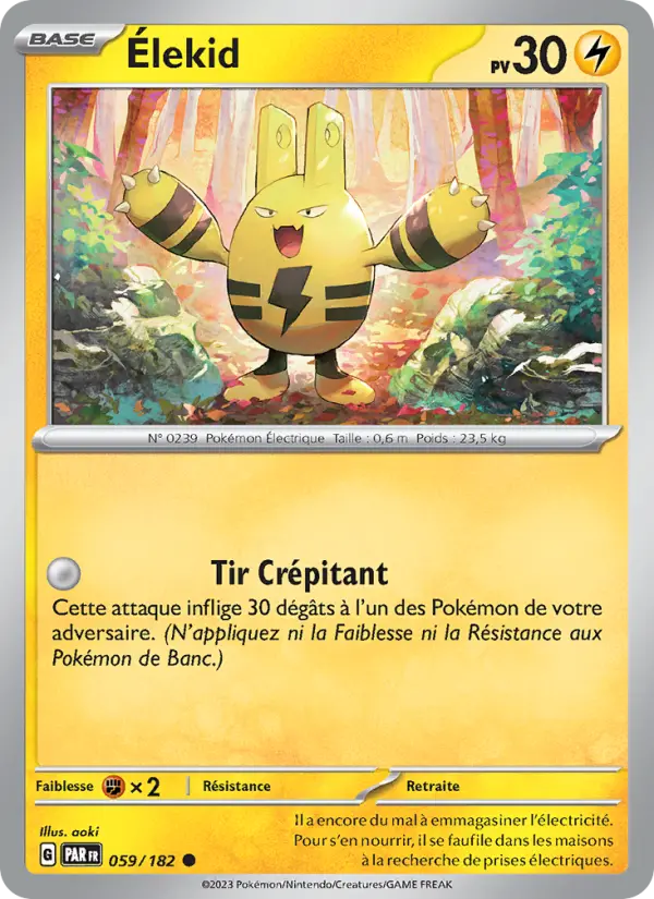 Élekid — Carte Pokémon 059 Faille Paradoxe