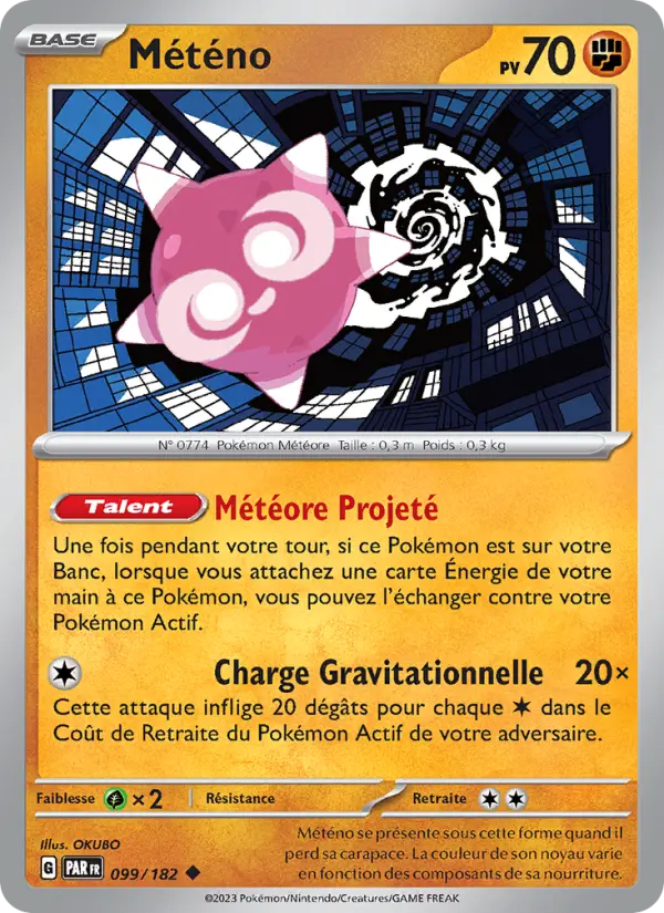Météno — Carte Pokémon 099 Faille Paradoxe