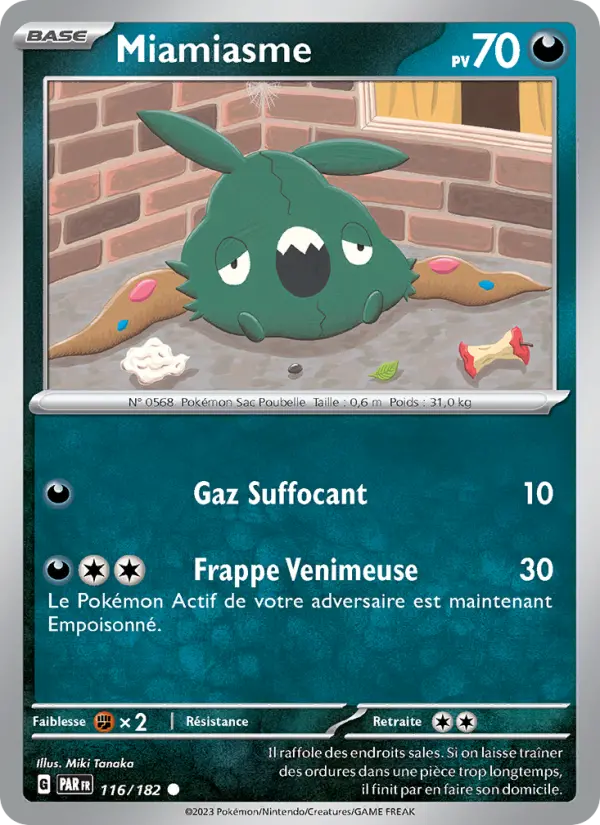 Miamiasme — Carte Pokémon 116 Faille Paradoxe
