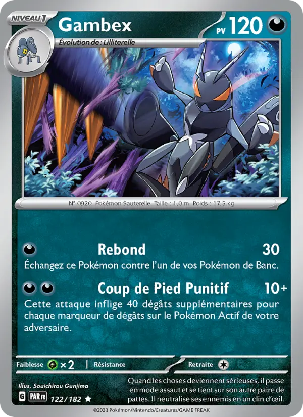 Gambex — Carte Pokémon 122 Faille Paradoxe