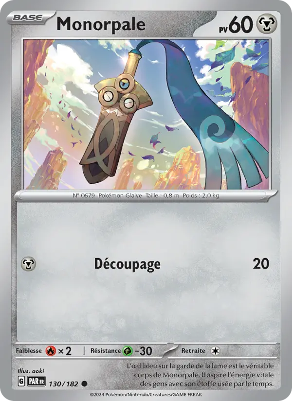 Monorpale — Carte Pokémon 130 Faille Paradoxe