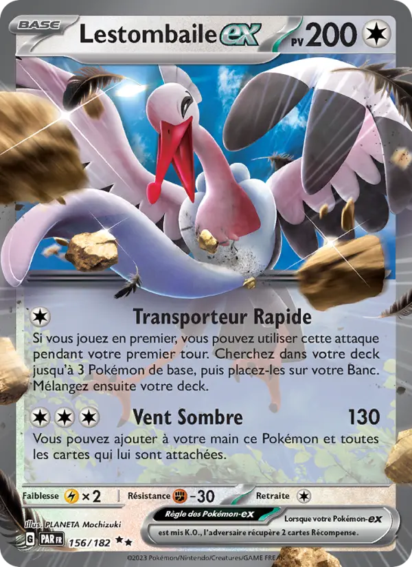 Lestombaile-ex — Carte Pokémon 156 Faille Paradoxe