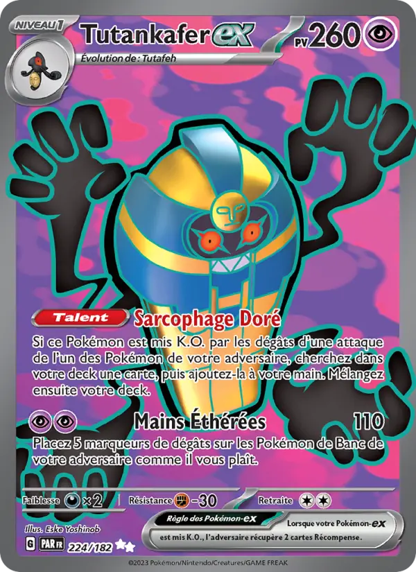 Tutankafer-ex — Carte Pokémon 224 Faille Paradoxe