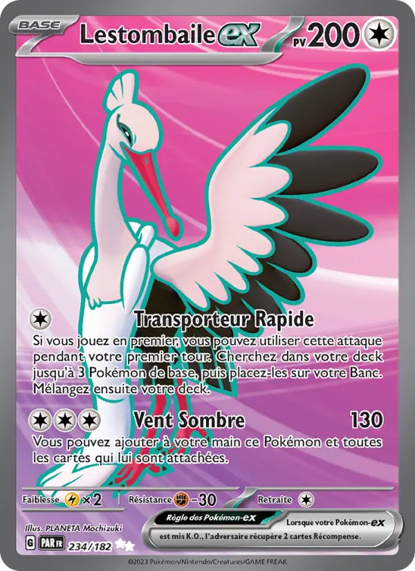 Lestombaile-ex — Carte Pokémon 234 Faille Paradoxe
