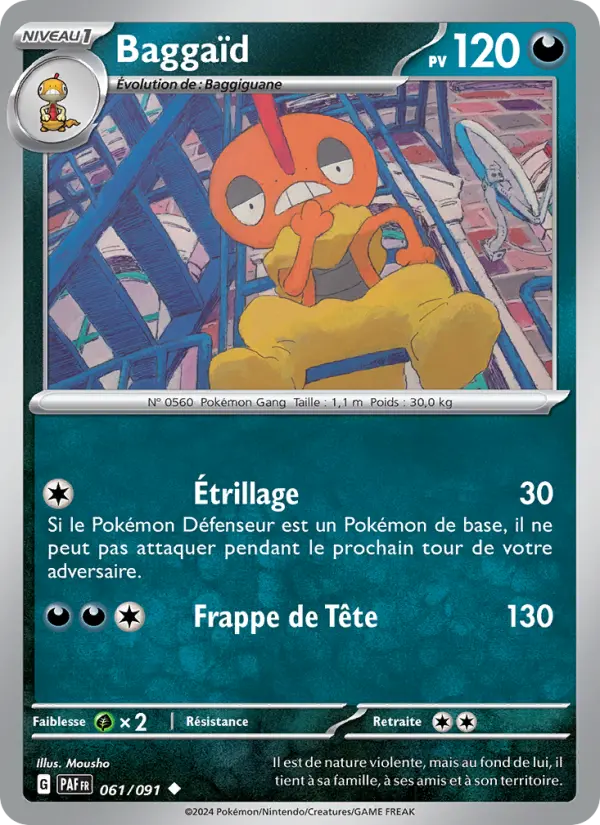 Baggaïd — Carte Pokémon 061 Destinées de Paldea