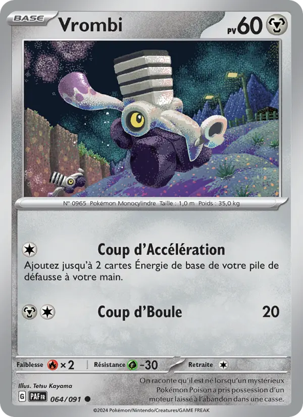 Vrombi — Carte Pokémon 064 Destinées de Paldea