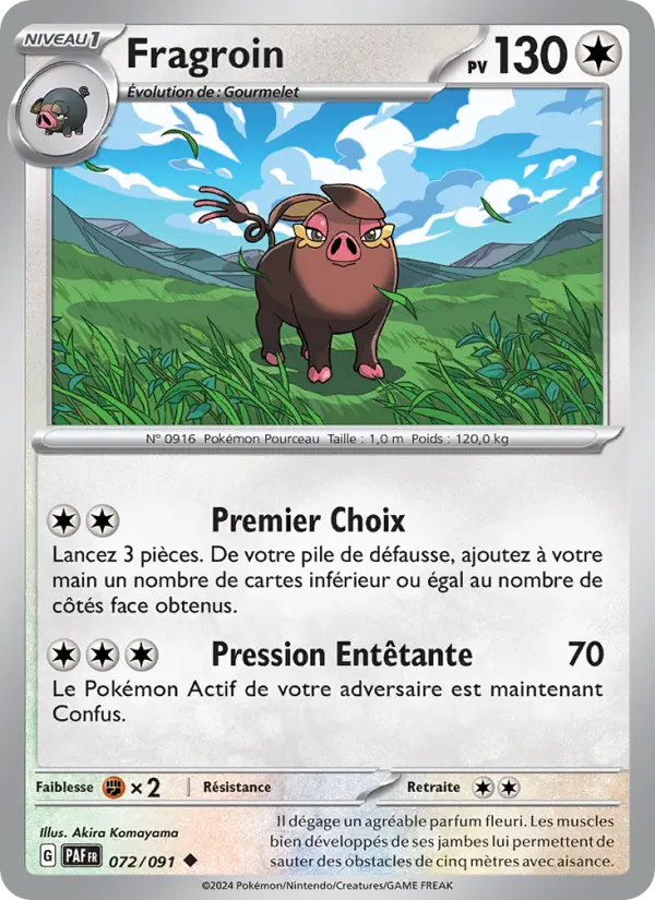 Fragroin — Carte Pokémon 072 Destinées de Paldea