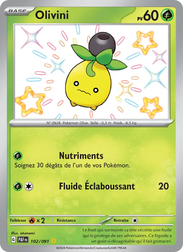 Olivini — Carte Pokémon 102 Destinées de Paldea