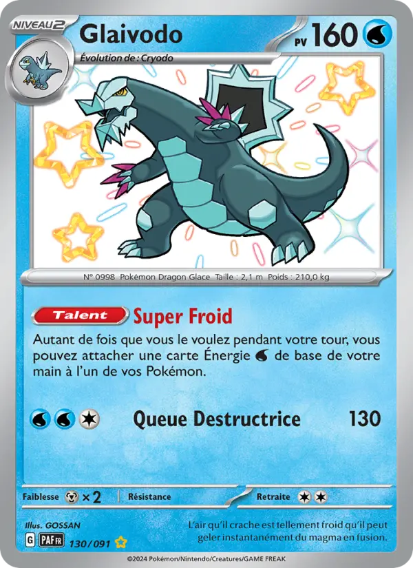 Glaivodo — Carte Pokémon 130 Destinées de Paldea