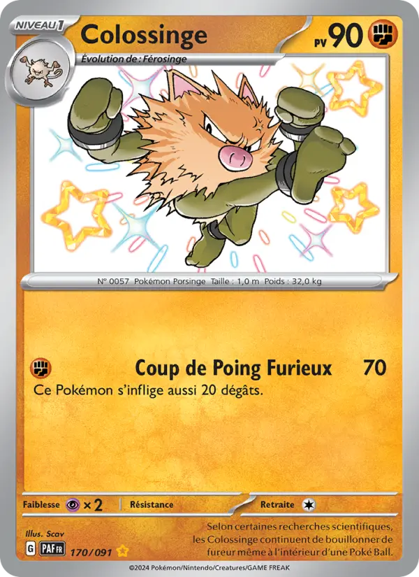 Colossinge — Carte Pokémon 170 Destinées de Paldea