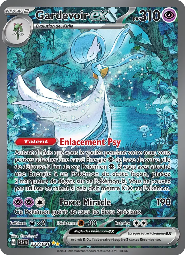Gardevoir-ex — Carte Pokémon 233 Destinées de Paldea