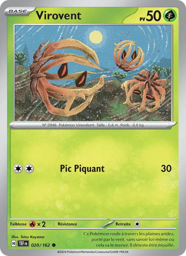 Virovent — Carte Pokémon 020 Forces Temporelles