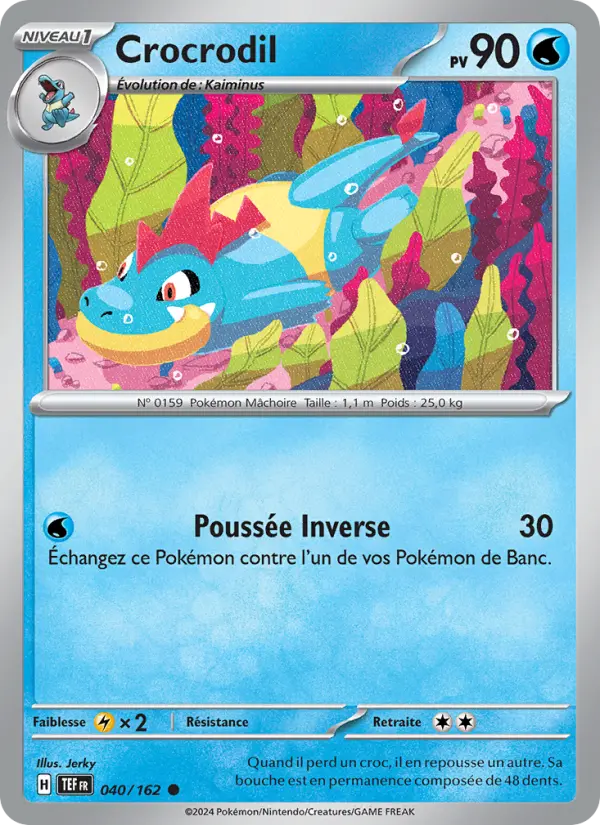 Crocrodil — Carte Pokémon 040 Forces Temporelles