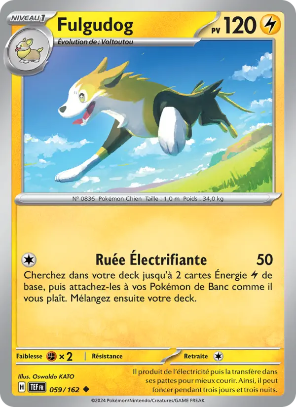 Fulgudog — Carte Pokémon 059 Forces Temporelles
