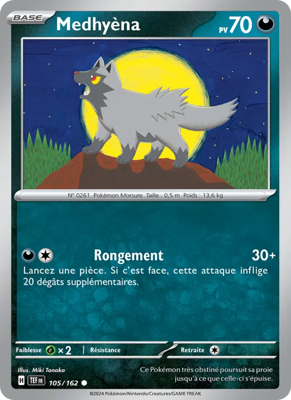 Medhyèna — Carte Pokémon 105 Forces Temporelles