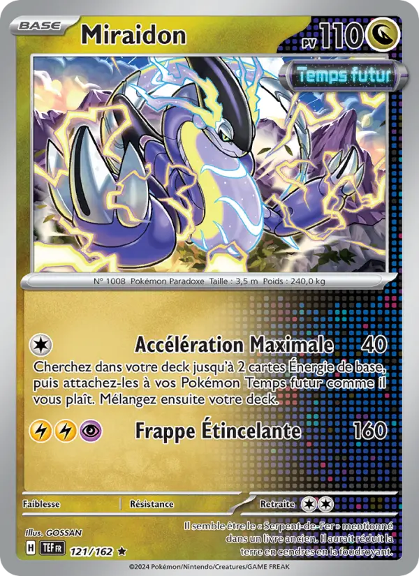 Miraidon — Carte Pokémon 121 Forces Temporelles