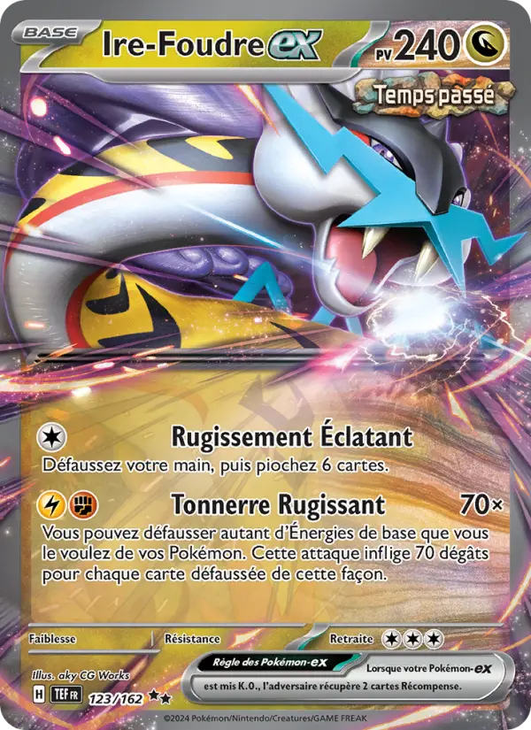 Ire-Foudre-ex — Carte Pokémon 123 Forces Temporelles