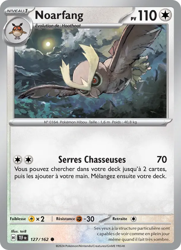 Noarfang — Carte Pokémon 127 Forces Temporelles