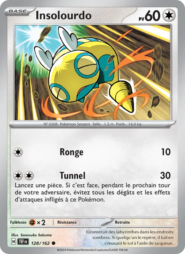 Insolourdo — Carte Pokémon 128 Forces Temporelles