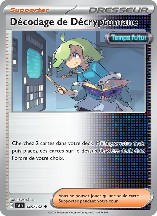 Décodage de Décryptomane — Carte Pokémon 145 Forces Temporelles